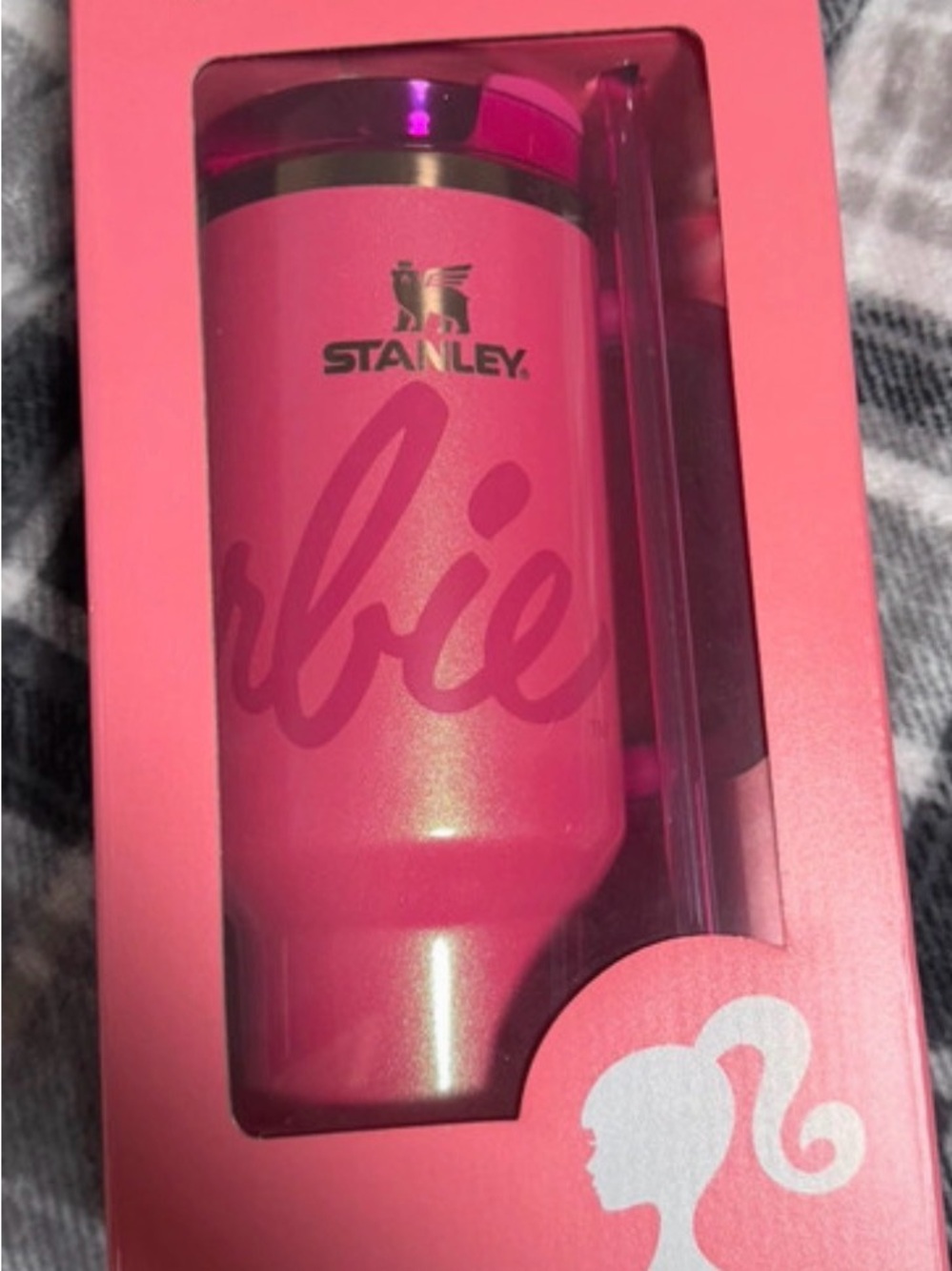 Stanley Barbie Pink Travel Tumbler with Straw